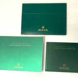 ★☆美品 純正 ROLEX ロレックス COSMOGRAPH DAYTONA デイトナ ベージュ 現行 Mサイズ 腕時計ケース BOX 箱 冊子 パスケース 29 ス☆★の画像10