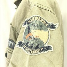 アヴィレックス/AVIREX OFFICERS UNIFORM★US NAVY/半袖ジャケット【メンズL/ライトカーキ系】ワークシャツ/military/Jackets◆pBH371_画像7