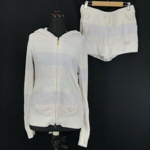 gelato pique★上下セットアップ/ショートパンツ＆パーカー【Women's size-F/ボーダー】ルームウェア/パジャマ/Jackets/Set up◆BG983