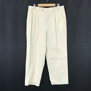 Made in Japan/ три . association *BURBERRY* конические брюки [Mens size -85/ длина ног 68cm/ белый /white]Pants/Trousers*BH98-②