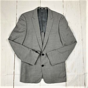 TORNADO MART* шелк ./ высококлассный tailored jacket [L/ серый ] полоса / одиночный /2 кнопка *BA51-A
