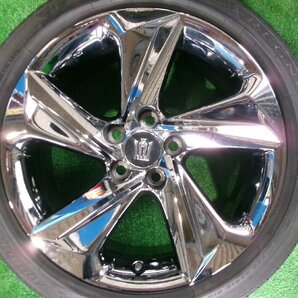 良品 クラウン220系 RS 純正18インチホイール メッキ スパッタリング 18X8J+45 ブリヂストン REGNO 225/45R18 Y6.0459の画像2