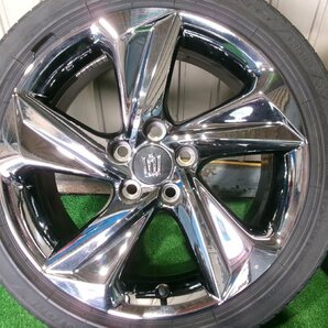 良品 クラウン220系 RS 純正18インチホイール メッキ スパッタリング 18X8J+45 ブリヂストン REGNO 225/45R18 Y6.0459の画像5