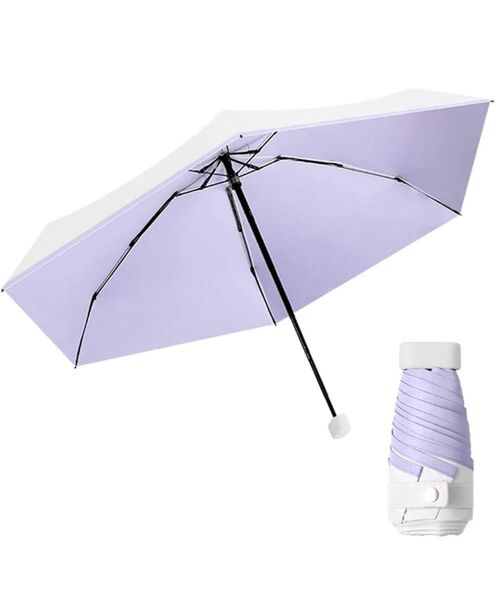 ミニ 折り畳み傘 コンパクト晴雨兼用 日傘 遮光 軽量 傘カバー付き UVカット