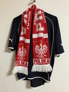 ★即決 サッカー ポーランド代表 2002 Mサイズ タオルマフラー付き