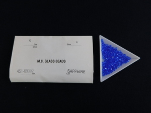 2696△未使用 チェコビーズ M.C.GLASS BEADS SAPPHIRE サファイア SUPERIOR CRYSTAL