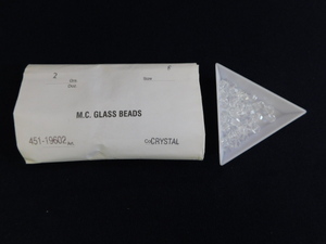 2701△未使用 チェコビーズ M.C.GLASS BEADS CRYSTAL クリスタル サイズ/6 SUPERIOR CRYSTAL
