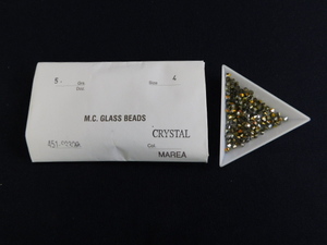 2707△未使用 チェコビーズ M.C.GLASS BEADS CRYSTAL MAREA クリスタルマレア SUPERIOR CRYSTAL