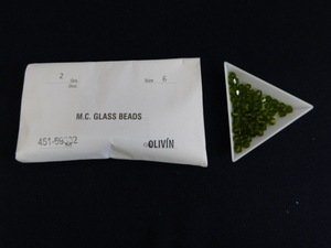 2915△未使用 チェコビーズ M.C.GLASS BEADS OLIVINE オリビン SUPERIOR CRYSTAL