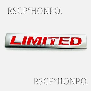 limited custom emblem リミテッド カスタム エンブレム 外装 ドレスアップ パーツ 汎用品 レッド 文字