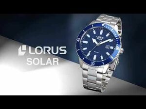 SEIKO LORUS 電池交換不要ソーラーパワー 精悍で美しいブルーダイアル 欧州限定モデル 逆輸入 日本未販売の為入手困難