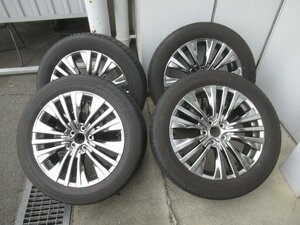 [154] ハリアー 80系 純正 アルミホイール タイヤ 中古品 4本セット 純正 19インチ 225/55R19 (タイヤはおまけ程度交換推奨）発送のみ