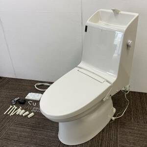 [ used ] remote control attaching LIXIL washlet one body toilet ( under floor drainage )* western style toilet [BC-B10SU] tanker [DT-B283U] set #BN8( eggshell white )