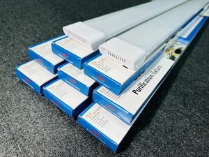 【送料無料】高輝度 薄型 直管LED蛍光灯 10本セット 消費電力18W 50W相当 5500lm 昼光色6000K 3列LED搭載 器具一体型