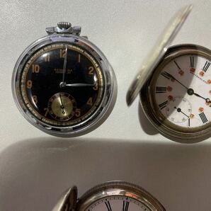 懐中時計 まとめ セイコー精工舎 手巻き SEIKO SEIKOSHA タイムキーパー ハッピータイム Switzerland extra flat 稼働品の画像2