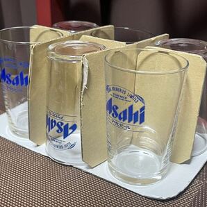 長期保管 未使用 非売品 昭和レトロ コレクション アサヒビール 6型グラス 町中華 Asahi コップ の画像3