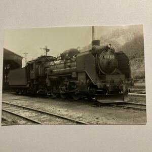 【鉄道写真】蒸気機関車/C58−247形◆詳細不明/機関区？