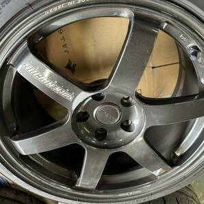 RAYS TE37SAGA R18 8.5J 114.3 5H +42 ホイール4本 ブリヂストン ポテンザ RE-71RS 225/40R18 タイヤセット 直接受取可の画像5