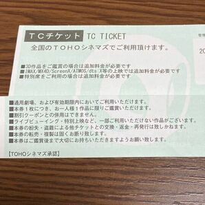 TOHOシネマズ 映画観賞券 有効期限 2024年4月30日 2枚 の画像1