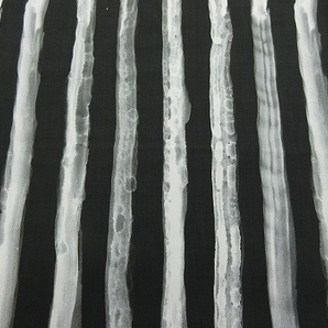 綿100 平織 ストライプ ワンピース ブラウス 薄地 巾115cm 長4m 黒 グレー [m659]の画像5