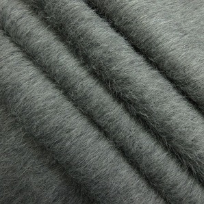 イタリア ウール混 モヘア コート ジャケット 厚地 巾148cm 長3m グレー [m668]の画像1