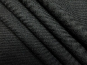 ウール100 綾織 スーツ ワンピース スカート 薄地 巾150cm 長4m 黒 [m718]