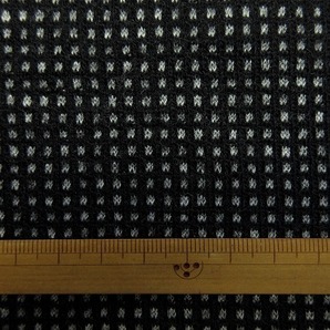 ウール100 圧縮接結ウールニット ドット ジャケット 厚地 巾125cm 長4m 黒 [m744]の画像3