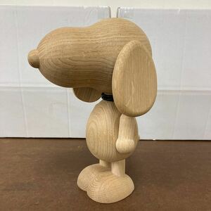 RK066) boyhood × PEANUTS スヌーピー 22cm 現状品 BEAGLE 置物 オブジェ オーク 箱無し ボーイフッド