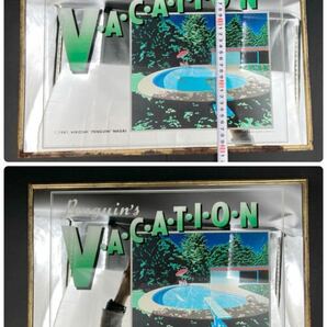 YZ549)1円〜 パブミラー 永井博 Penguin's VACATION 1981 現状品/当時物 HIROSHI NAGAI 鏡 インテリア アートミラー ペンギン バケーションの画像8