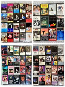 Aa053 1 jpy start 80 period western-style music cassette tape summarize 72 point set /.. none 80 size 1 box large amount kg America made 80s import USA record present condition goods 