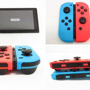 ニンテンドースイッチ 本体 Nintendo Switch Joy-Con(L) ネオンブルー/(R) ネオンレッド HAC-001 ※ジャンク品 ☆4154の画像8