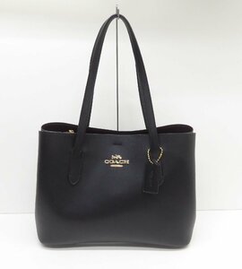 COACH コーチ ダブルフェイス アベニュー 2WAY ブラック バッグ 鞄 △WP1931