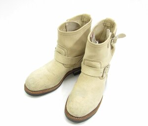 RED WING レッドウィング SHORT ENGINEER ショートエンジニアブーツ 2965 BEIGE SIZE:US8 26.0cm メンズ ブーツ 靴 □UT11199