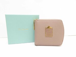 美品 Her Schedule ピンク L字財布 ウォレット △WA5959