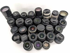 カメラ用交換レンズ Canon MINOLTA SIGMA Nikon TAMRON PENTAX 等 30本 まとめ ※ジャンク 《A9673