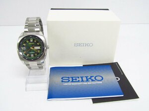 SEIKO セイコー リクラフオートマティック 自動巻き 腕時計 アナログ ステンレス GRN SLV 7s26-04B0 ▼AC24910