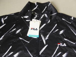 FILA フィラ 吸水速乾 UVプロテクト ストレッチ 水陸両用 ラッシュガード ジャケット　LL　黒　②