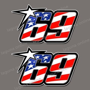 ☆即納☆　Nicky Hayden 69　ニッキー・ヘイデン　ステッカー　デカール　並行輸入 3