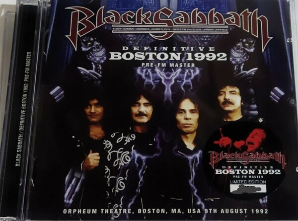 ブラック・サバス 1992年 Stereo SDB Pre-FM Master 特典付 Black Sabbath Live At Boston