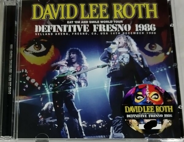 デイヴィッド・リー・ロス 1986年 特典付 Live At Fresno David Lee Roth Van Halen