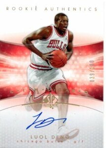 2004-05 SP Authentic Rookie Auto Gold Limited Luol Deng /100 RC