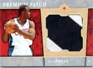 2006-07 UD Ultimate Collection Premium Patch Jersey Elton Brand/50