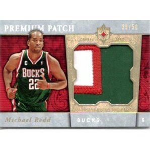 2006-07 UD Ultimate Collection Premium Patch Jersey Michael Redd /50の画像1