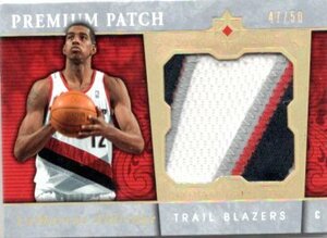 2006-07 UD Ultimate Collection Premium Patch Jersey LaMarcus Aldridge /50