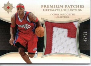 2007-08 UD Ultimate Collection Premium Patch Jersey Corey Maggette /50