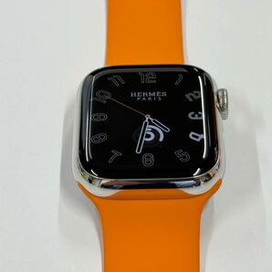 ☆即決 美品 Apple Watch series7 HERMES 41mm アップルウォッチ エルメス GPS+Cellular シルバーステンレス 心電図 シリーズ7 669の画像3