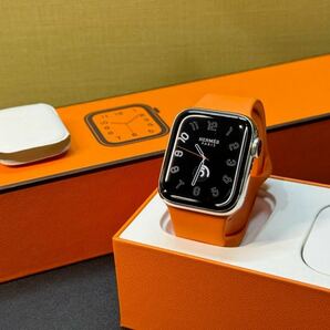 ☆即決 美品 100% HERMESバンド Apple Watch series6 HERMES 40mm アップルウォッチ エルメス GPS+Cellular ステンレス シリーズ6 685の画像1