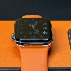 ☆即決 美品 100% HERMESバンド Apple Watch series6 HERMES 40mm アップルウォッチ エルメス GPS+Cellular ステンレス シリーズ6 685の画像5
