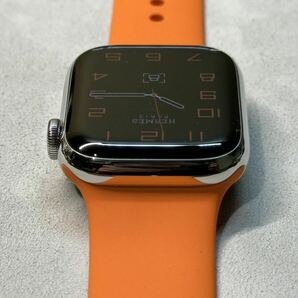 ★即決 美品 100％ エルメス純正バンド Apple Watch series8 HERMES 41mm アップルウォッチ Cellular シルバーステンレス シリーズ8 690の画像5