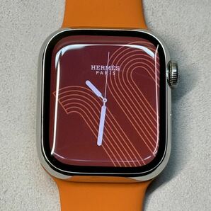 ☆即決 美品 Apple Watch series7 HERMES 41mm アップルウォッチ エルメス GPS+Cellular シルバーステンレス 心電図 シリーズ7 708の画像1